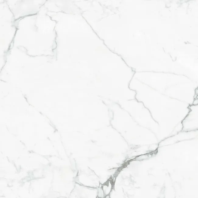 Carrera White Marble Effect Large Polished Porcelain Floor Tile