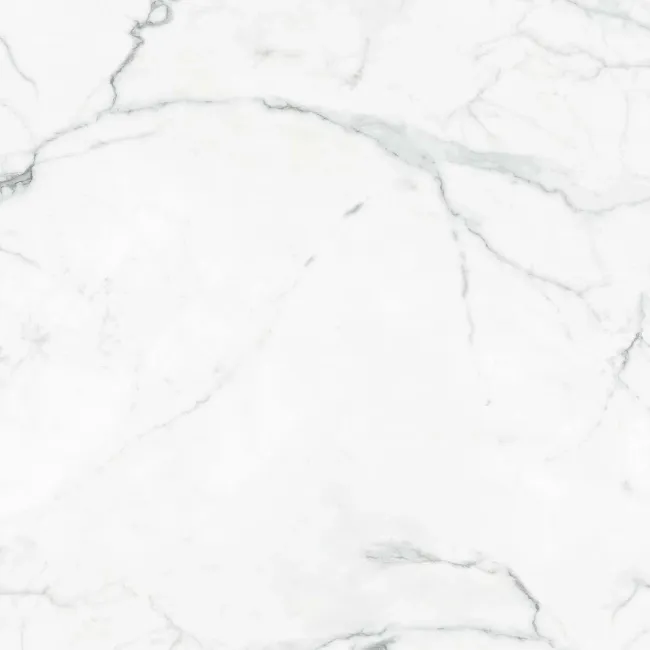 Carrera White Marble Effect Large Polished Porcelain Floor Tile
