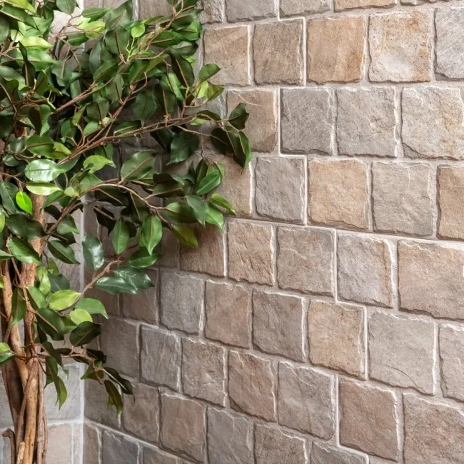 Filita Beige Cobblestone Effect Matt Porcelain Wall Tile