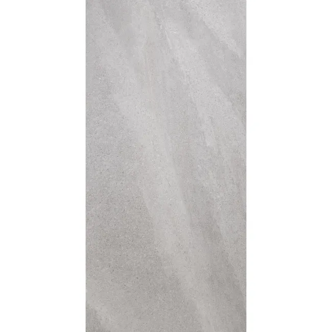 Galaxy Smoke Grey Stone Effect Semi Polished Porcelain Wall and Floor Tile