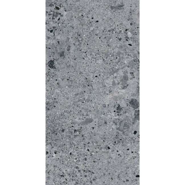 Jaya Graphite Terrazzo Effect Matt Porcelain Wall and Floor Tile