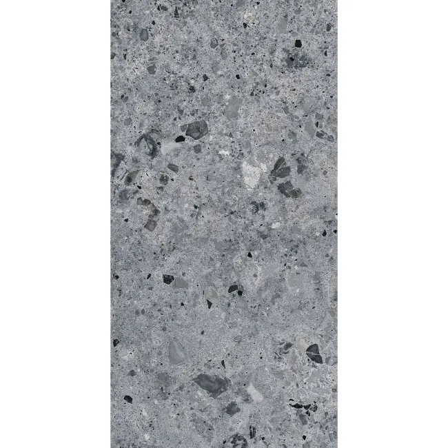 Jaya Graphite Terrazzo Effect Matt Porcelain Wall and Floor Tile