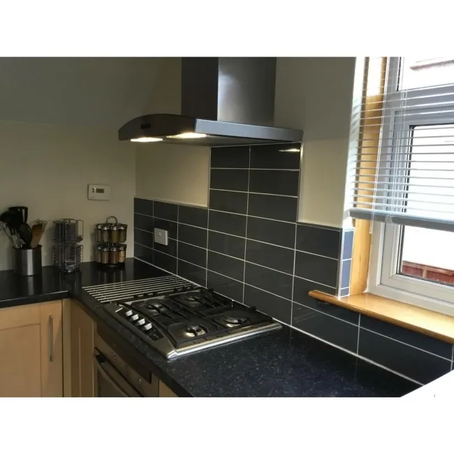 Linear Dark Grey Gloss Wall Tiles