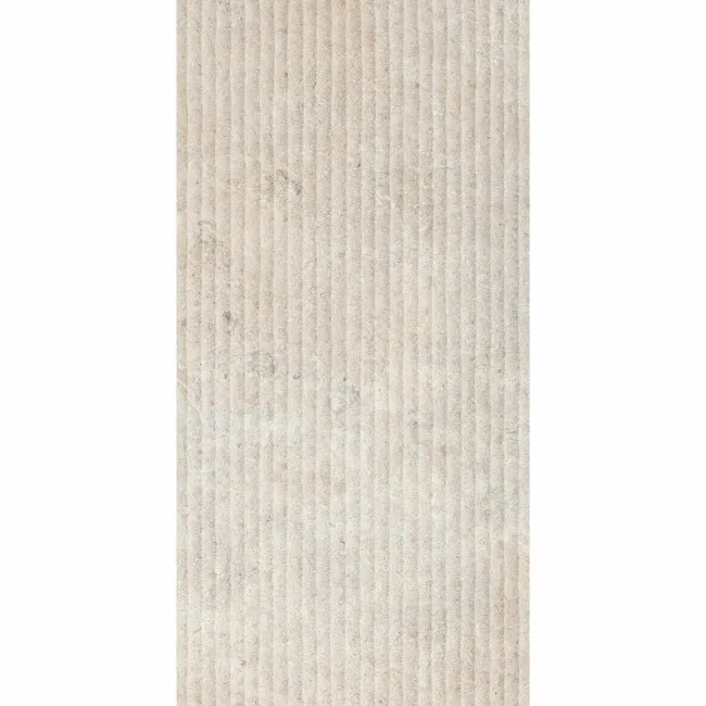 Roca Limestone Effect Decor Ivory Matt Ceramic Wall Tile
