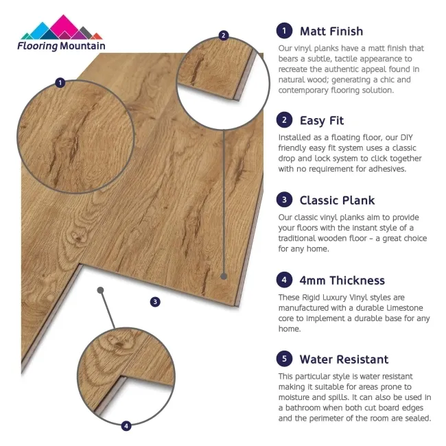 Mercurio Biscuit Luxury Click Vinyl Flooring 4mm