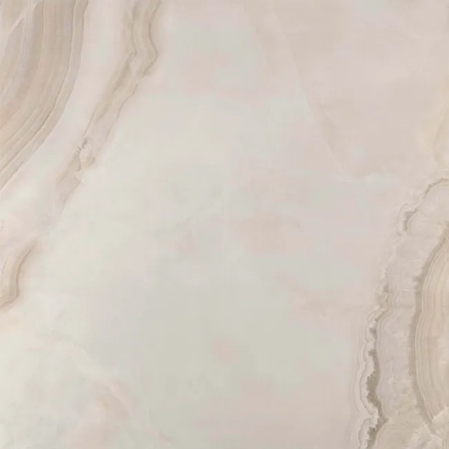 Merope Onyx Marble Effect Beige Polished Floor Tile