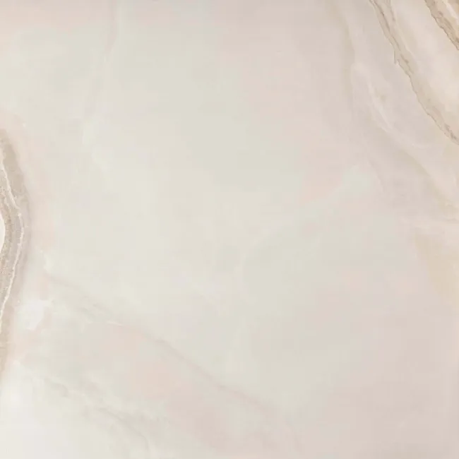 Merope Onyx Marble Effect Beige Polished Floor Tile