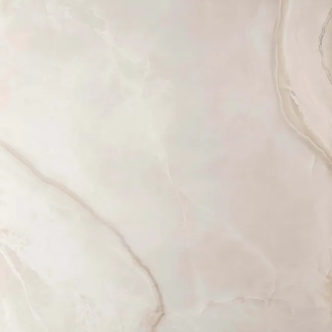 Merope Onyx Marble Effect Beige Polished Floor Tile