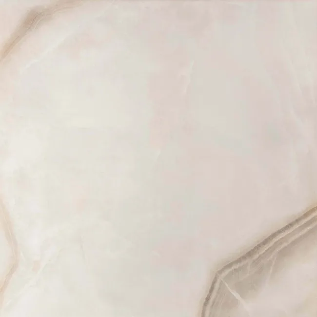 Merope Onyx Marble Effect Beige Polished Floor Tile