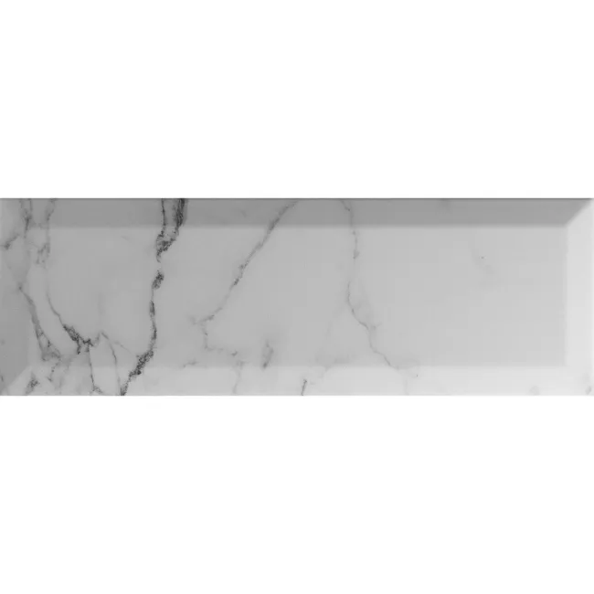 Metro Stone Effect Marble XL White Wall Metro Tiles