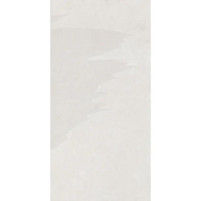 Mustang White Slate Effect Matt Porcelain Wall and Floor Tile