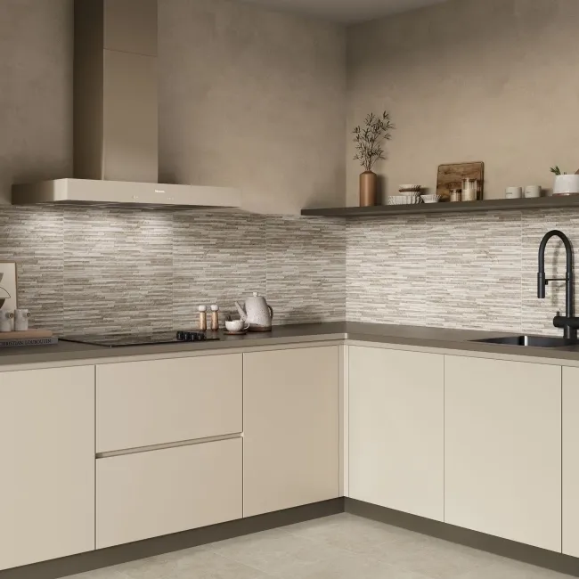 Premiere Beige Split Face Effect Matt Ceramic Wall Tile