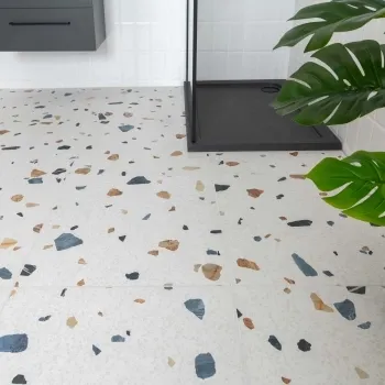 Trend White Terrazzo Multicolour Wall and Floor Tile