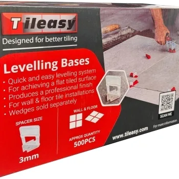 Tileasy 3mm Pro-Level Tile Wedge Base - Pack of 500