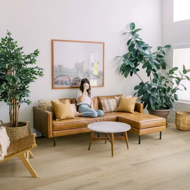 Paris Natural Light Oak Luxury Click Vinyl Flooring 5mm