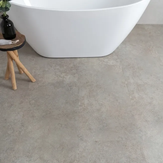 Antalya Greige Stone Tile Luxury Click Vinyl Flooring 6mm