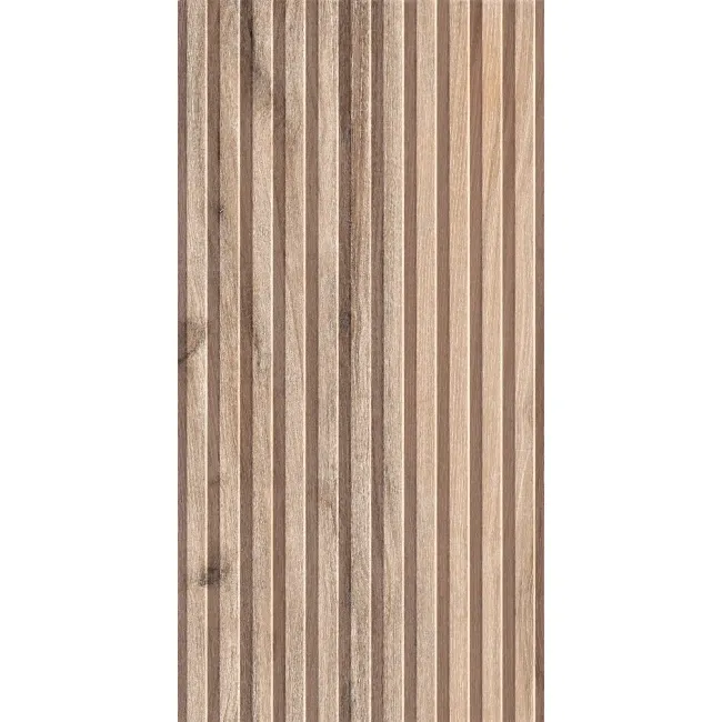 Dakaris Golden Slatted Wood Effect Matt Porcelain Tile