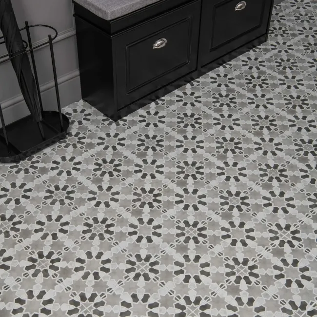 Agadir Grey Pattern Matt Ceramic Floor Tile