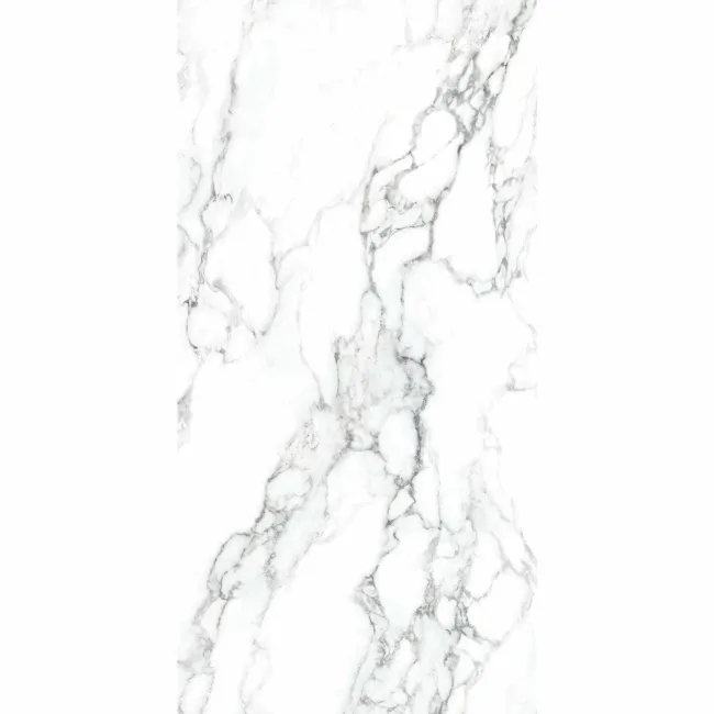 Arabescato White Marble Effect Polished Porcelain Wall and Floor Tile