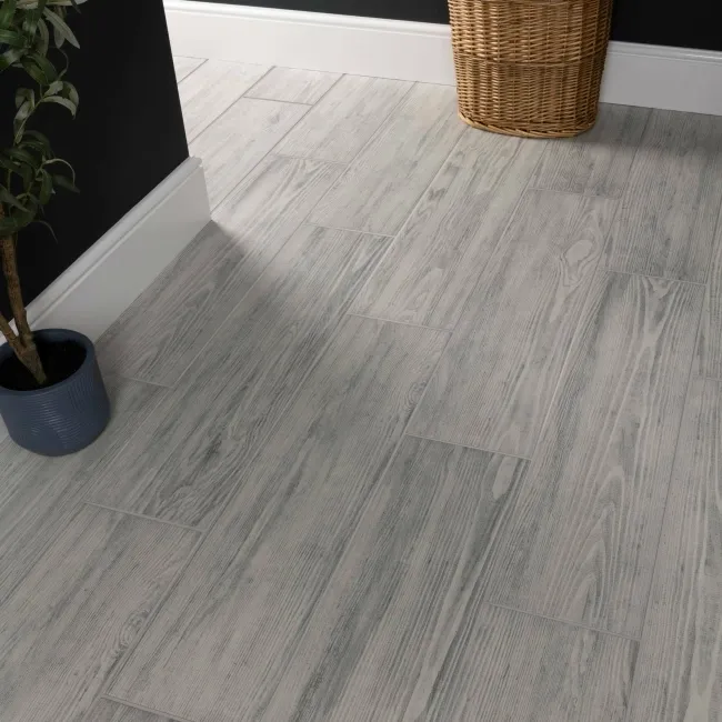 Banzai Greige Oak Wood Effect Matt Porcelain Floor Tile