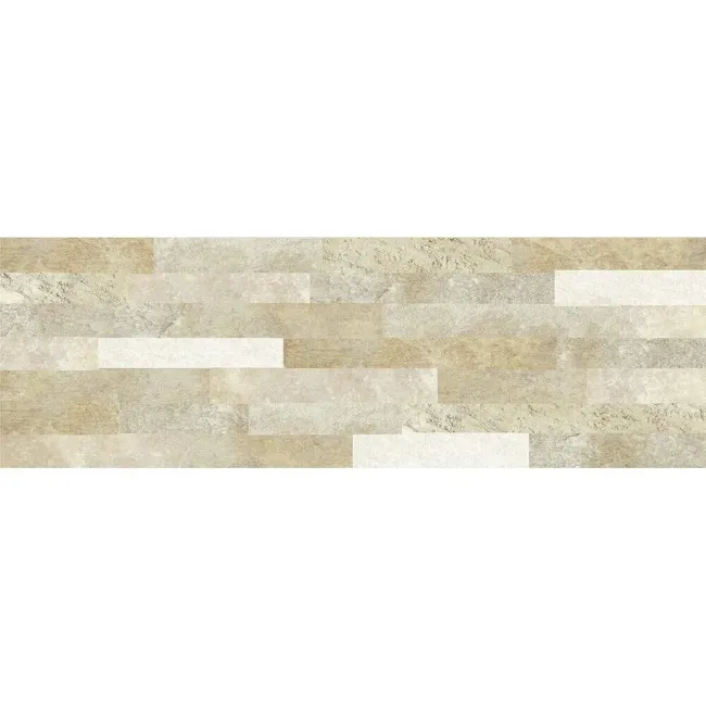 Brickstone Beige Matt Split Face Effect Porcelain Wall Tile