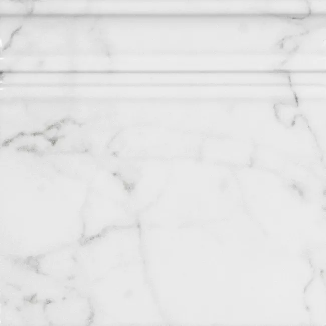 Carrara White Marble Effect Matt Skirting Wall Tiles