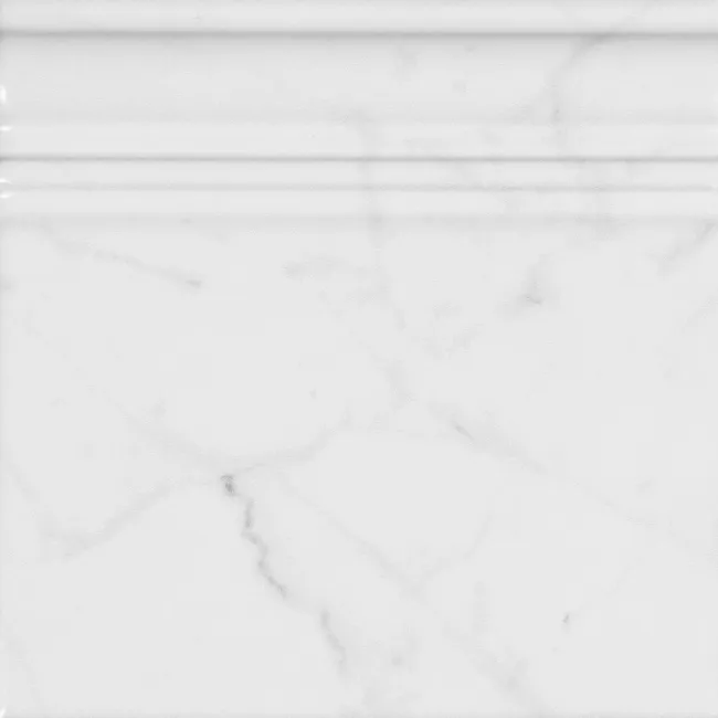 Carrara White Marble Effect Matt Skirting Wall Tiles