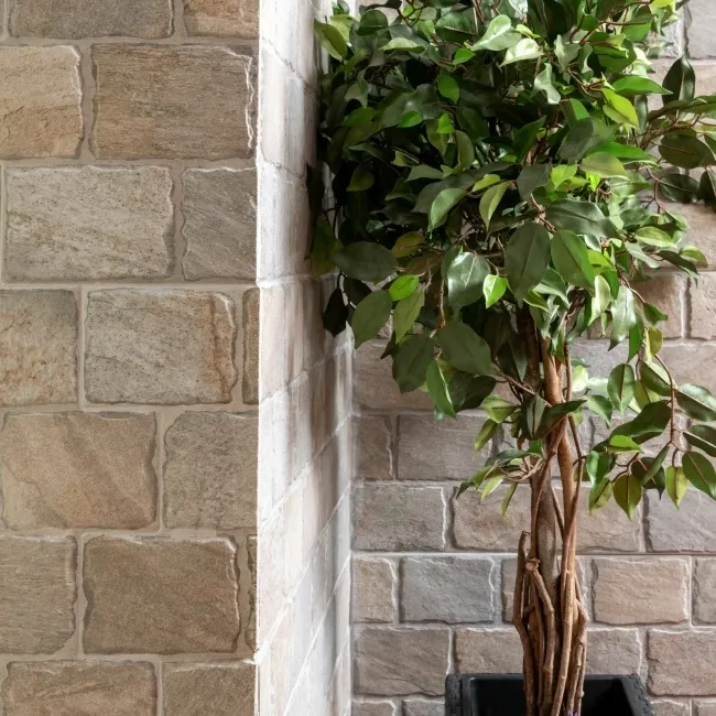 Filita Beige Cobblestone Effect Matt Porcelain Wall Tile