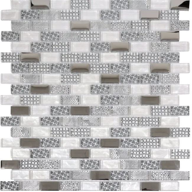 Georgia Smoke Grey Glass Mosaic