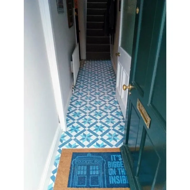 Hanoi Star Blue Floor Tiles