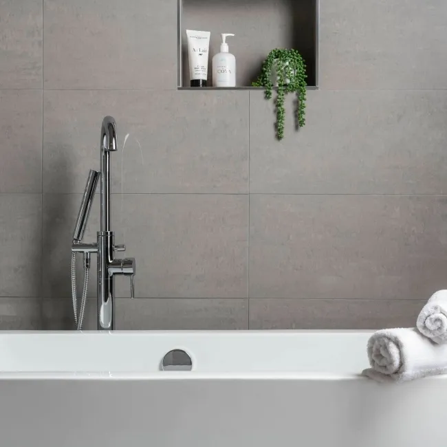 Lounge Light Grey Polished Porcelain Wall and Floor Tile