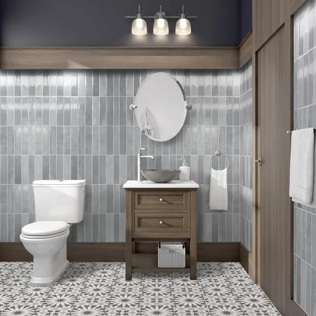 Luken Bliss Grey Wall and Floor Tile