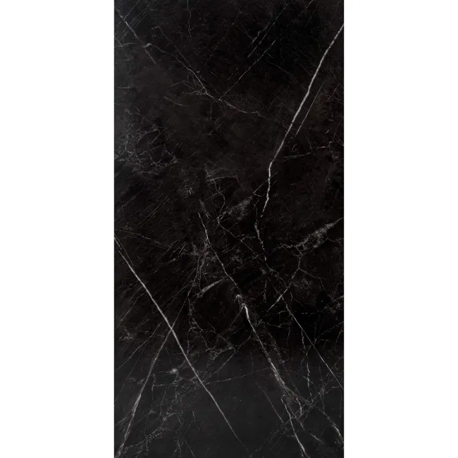 Marble Deluxe Black Grouted Tile Effect Luxury Click Vinyl Flooring 5.5mm