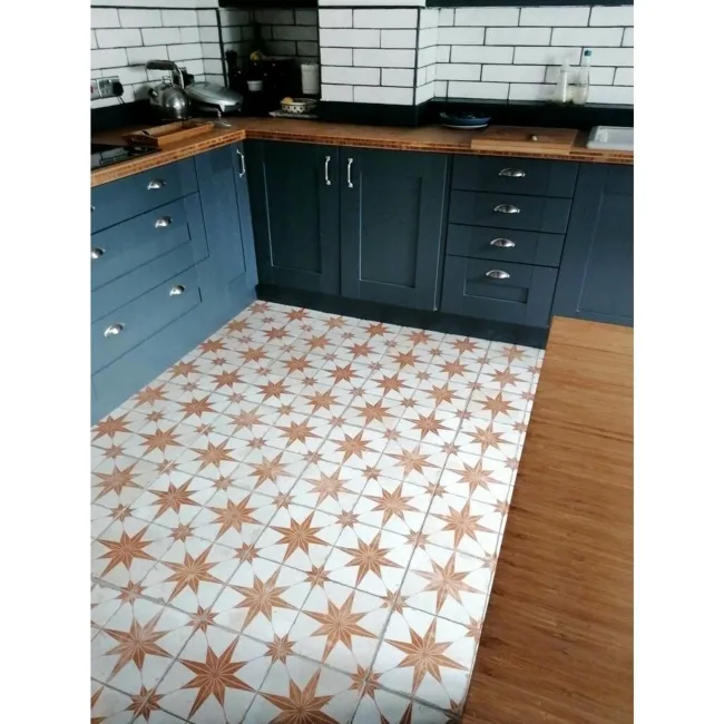 Metropolis Star Sienna Wall and Floor Tiles