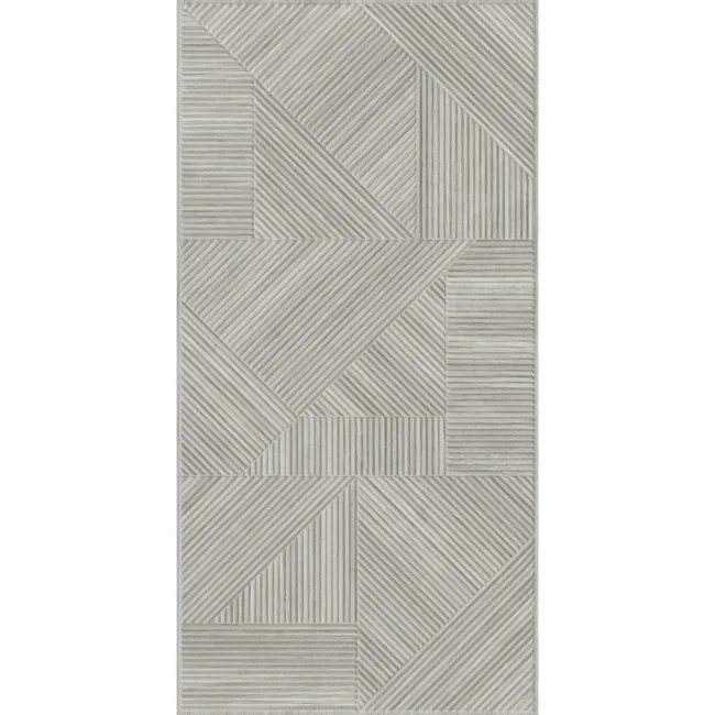 Nantes Grey 3D Wood Panel Effect Wall Tile