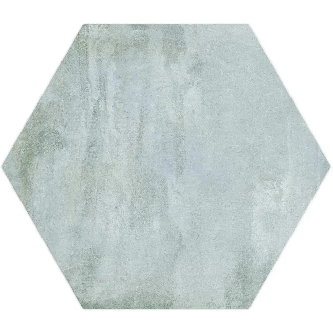 Oasis Aquamarine Hexagon Matt Porcelain Wall and Floor Tile
