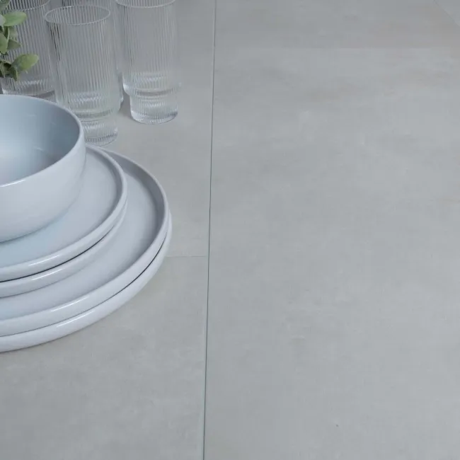 Spector Grey Concrete Tile Effect Luxury Click Vinyl Flooring 5.5mm