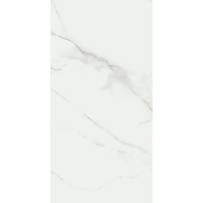 Lumiere White Marble Effect Large Matt Vitrified Ceramic Tile