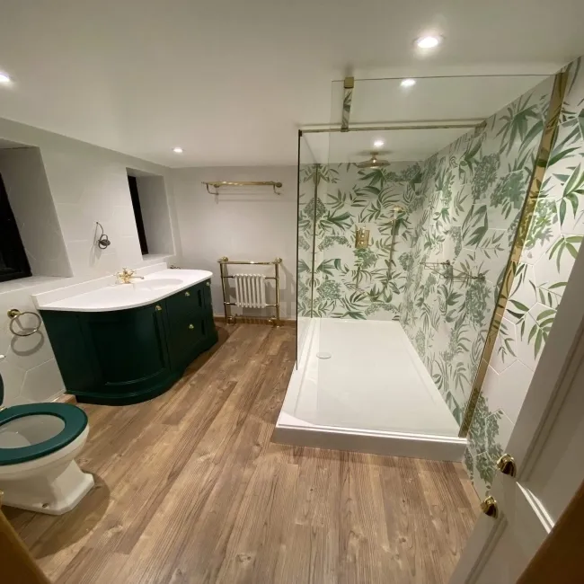 Oasis Floral Patterned Hexagon Matt Porcelain Wall and Floor Tile