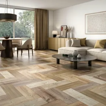 Foresta Warm Mixed Wood Effect Matt Ceramic Floor Tile