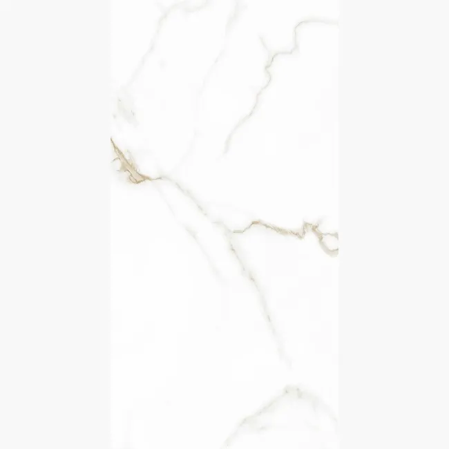 Carrera Gold Marble Effect Rectified Polished Porcelain Wall & Floor Tile