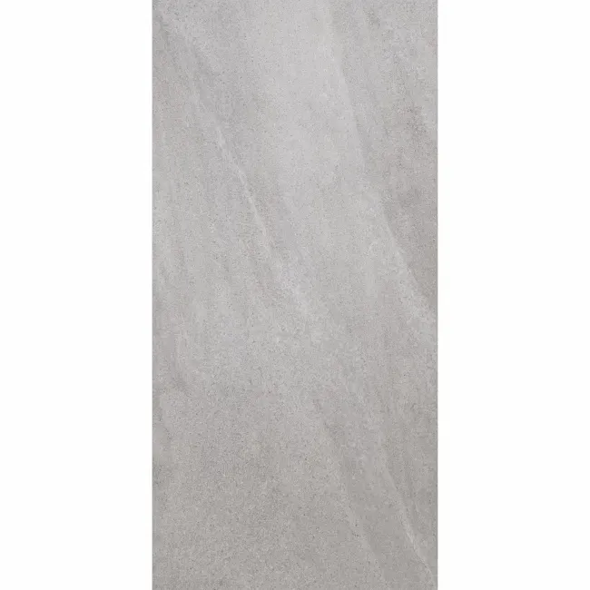 Galaxy Smoke Grey Stone Effect Semi Polished Porcelain Wall and Floor Tile