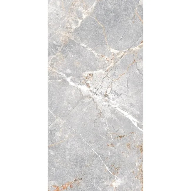 Harmony Light Grey Marble Effect Matt Porcelain Tile