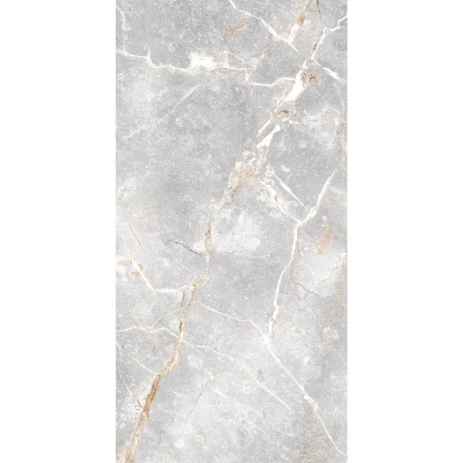 Harmony Light Grey Marble Effect Matt Porcelain Tile