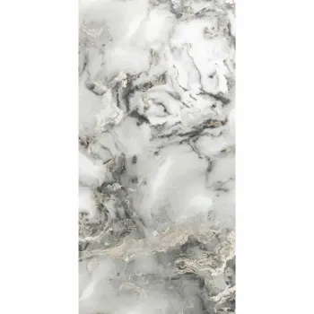Sky Grey Marble Effect Polished Porcelain Wall and Floor Tile