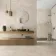 Roca Marais Ivory Marble Effect Matt Large Porcelain Tile