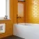Gloss Wall Orange Metro Tiles