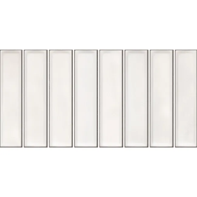 Alba White Kit Kat Effect Gloss Ceramic Wall Tile
