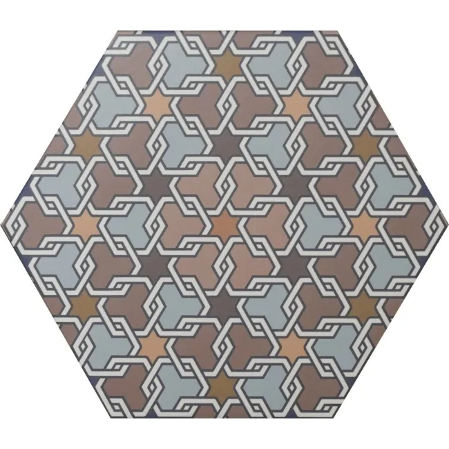 Andalucia Hexagon Patterned Porcelain Wall And Floor Tiles
