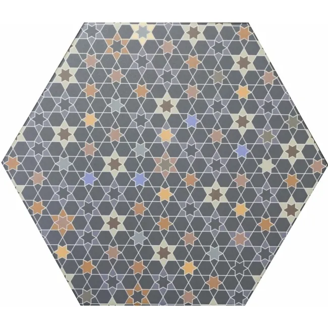 Andalucia Hexagon Patterned Porcelain Wall And Floor Tiles